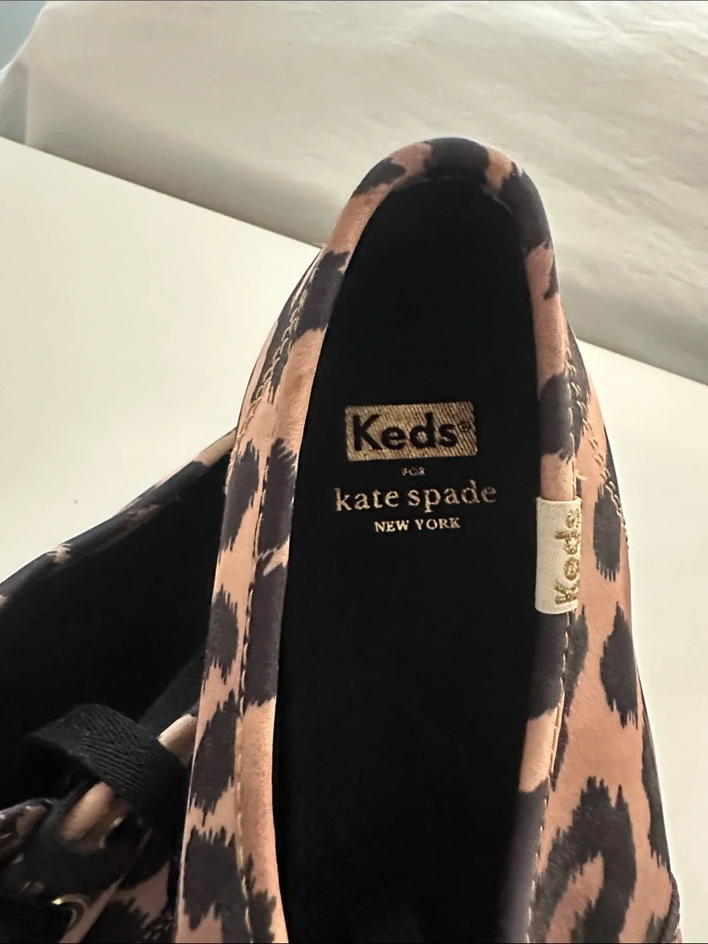 Keds for Kate Spade New York Leapard Print Fabric Sneakers in Women’s Size 11